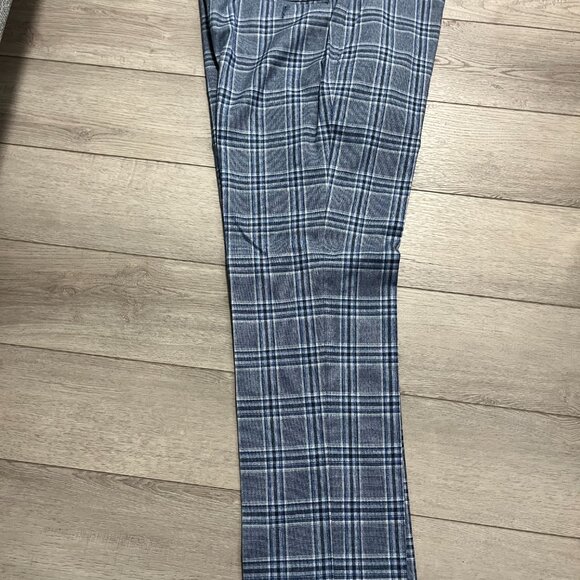 Tommy Hilfilger THFlex Suit Jacket & Pants Mens 34x30 Blue Plaid Modern 40S - Picture 13 of 16